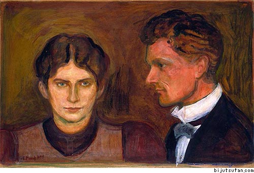 エドヴァルド・ムンク『ハラルド・ノレガードと妻』1899年 オスロ国立美術館