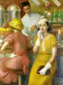 ウィリアム・グラッケンズ『ソーダファウンテン』1908-1935年 ペンシルベニア美術アカデミー