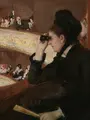 メアリー・カサット『オペラ座の黒衣の女』1878年ボストン美術館
